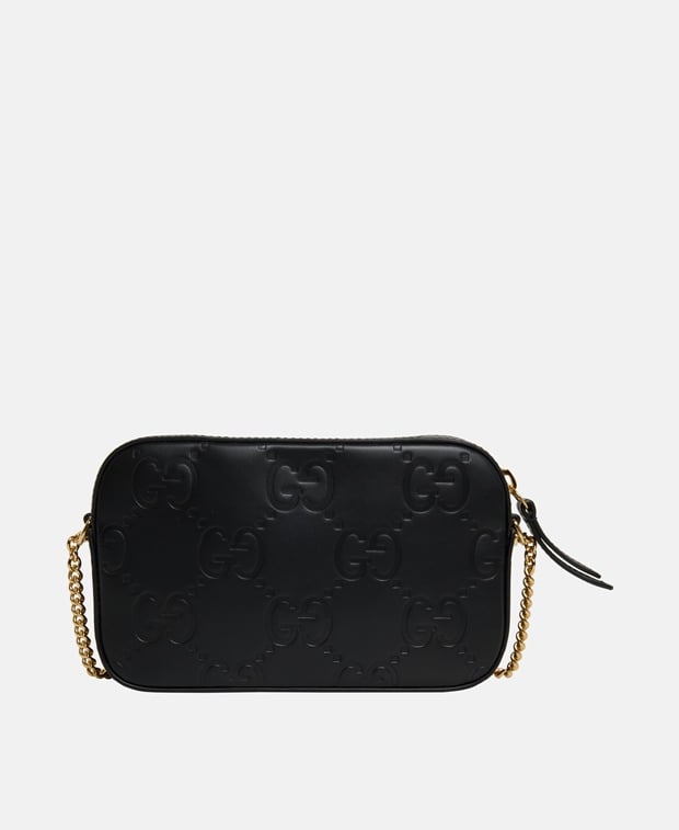 Gucci Gilbert Leather cross body bag Black