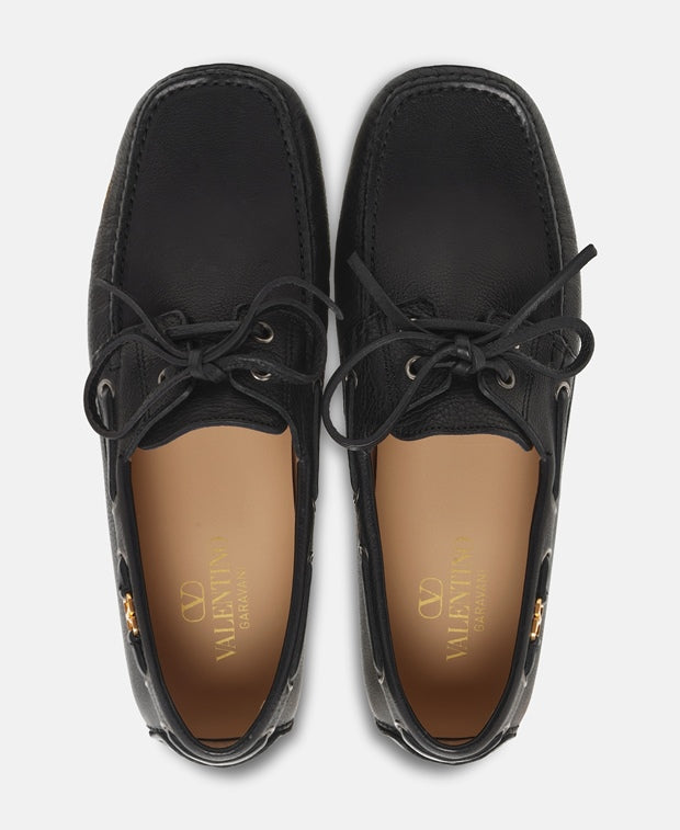 Valentino Garavani Driver Moccasins Black