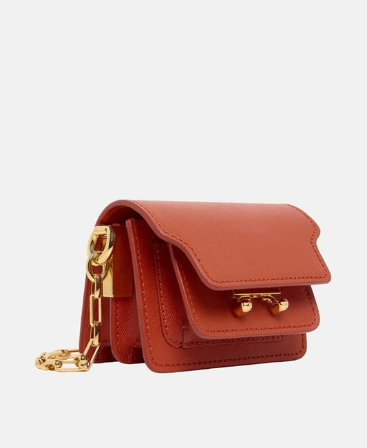 Marni Leather cross body bag Dark Red