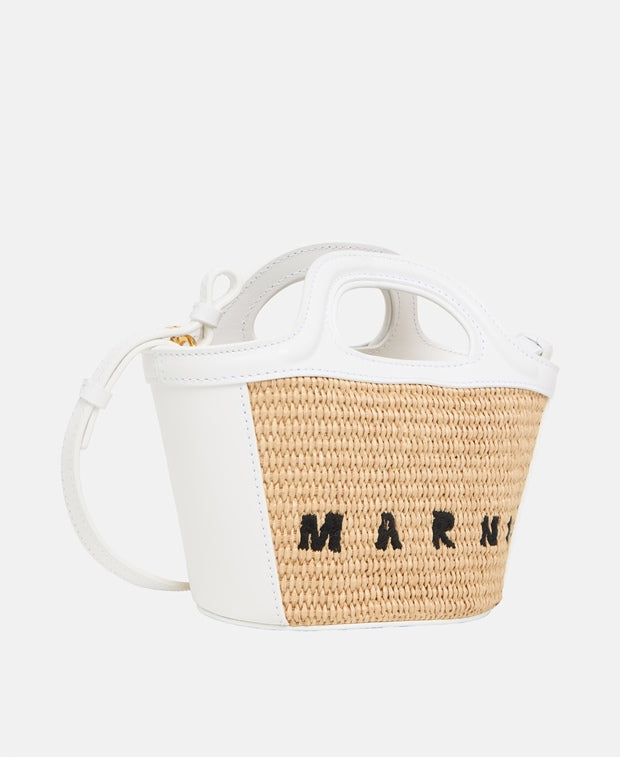 Marni Leather bucketbag White