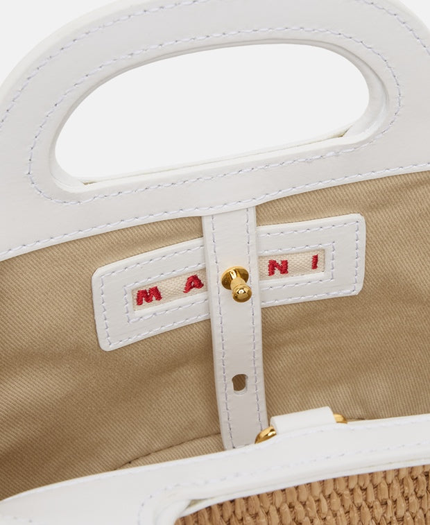 Marni Leather bucketbag White