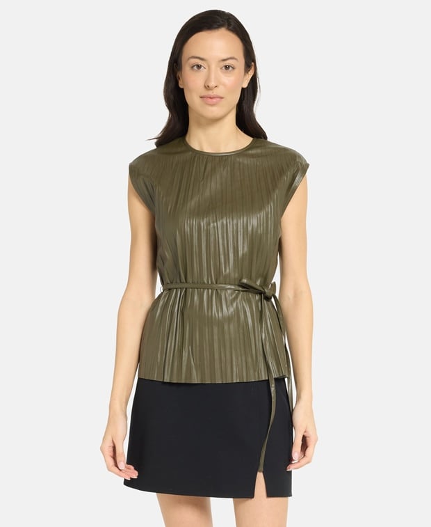 Proenza Schouler White Label Leather-look top