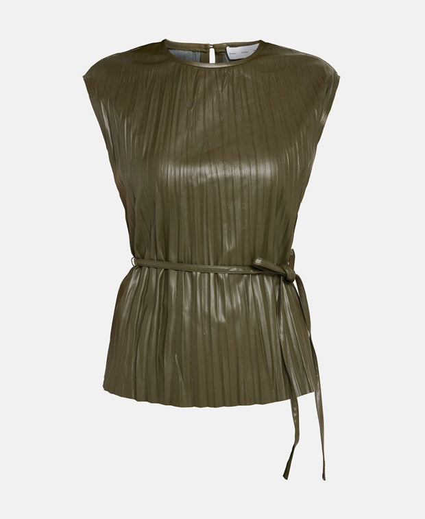 Proenza Schouler White Label Leather-look top