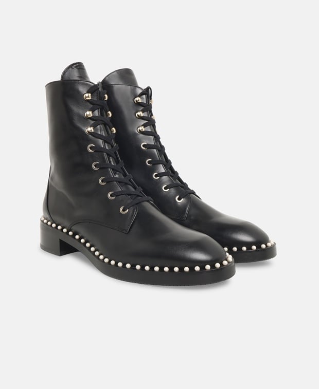 Stuart Weitzman Sondra Lace-up ankle boot Black