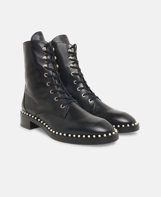 Stuart Weitzman Sondra Lace-up ankle boot Black