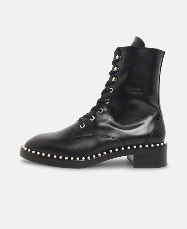 Stuart Weitzman Sondra Lace-up ankle boot Black