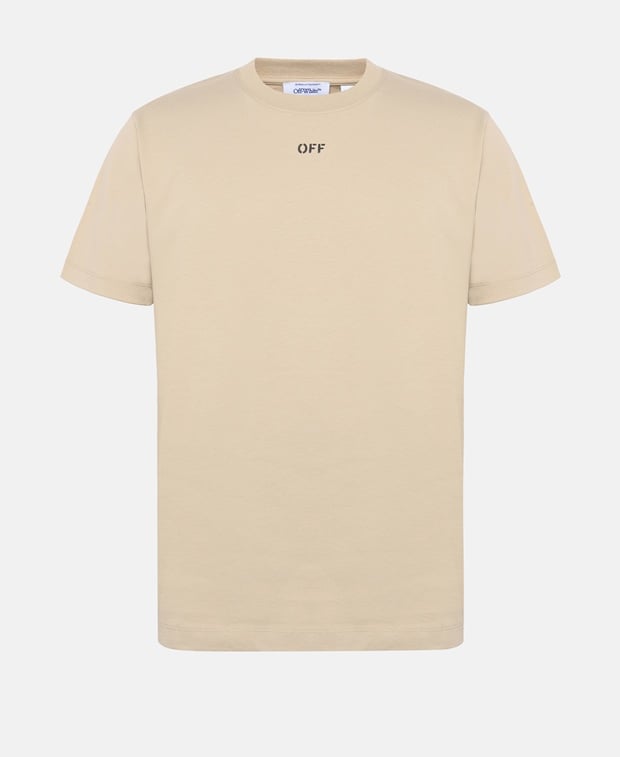 Off-White T-shirt Tan