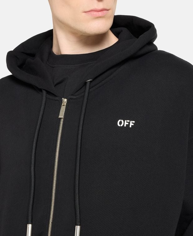 Off-White Hooded sweat jacket