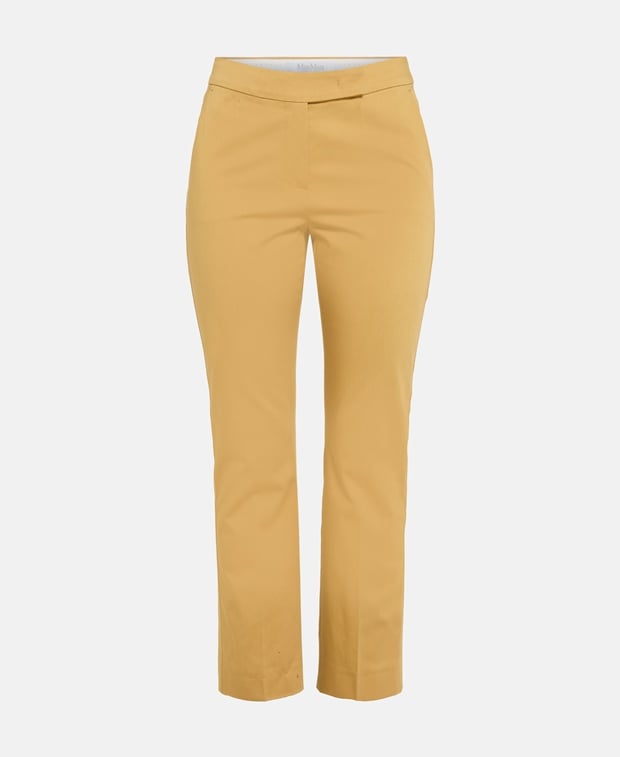 Max Mara Cropped trousers Okra