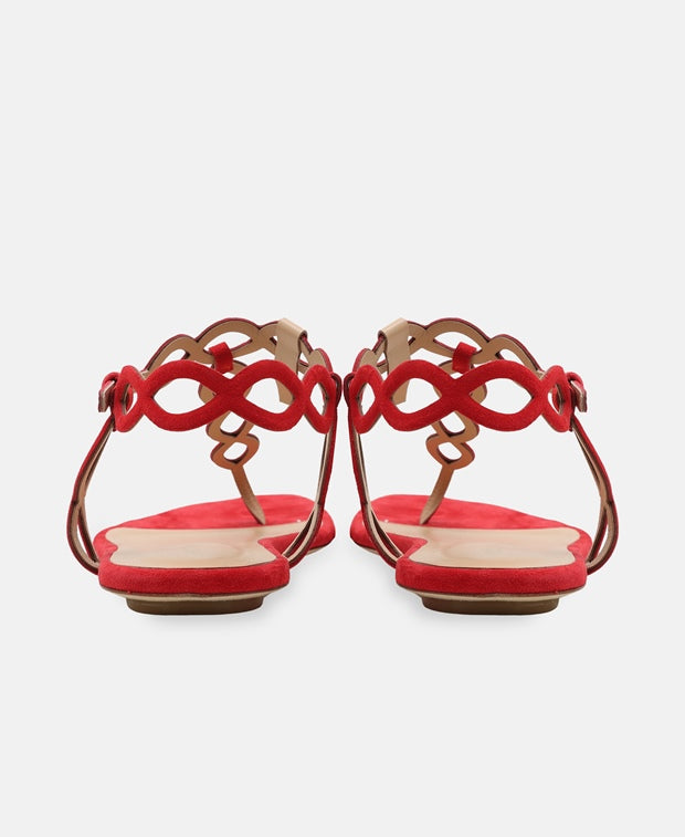 Sergio Rossi Mermaid 010 Ankle strap sandals Brick Red