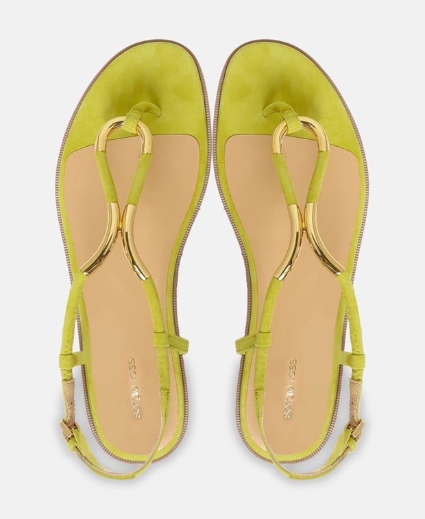 Sergio Rossi Ankle strap sandals Neon Green