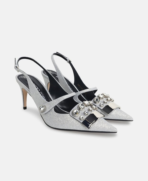 Sergio Rossi Slingback pumps Silver