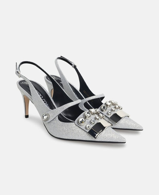 Sergio Rossi Slingback pumps Silver