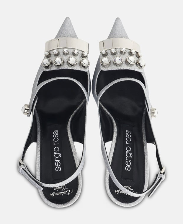 Sergio Rossi Slingback pumps Silver