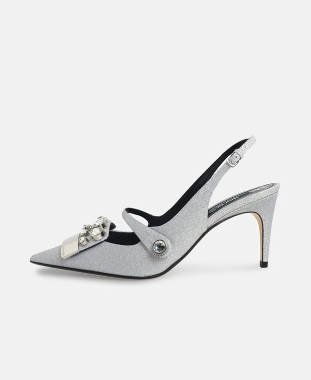 Sergio Rossi Slingback pumps Silver