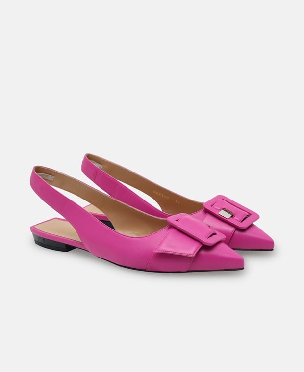 Sergio Rossi Dragon Slingback ballerina Light Red