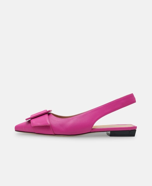 Sergio Rossi Dragon Slingback ballerina Light Red