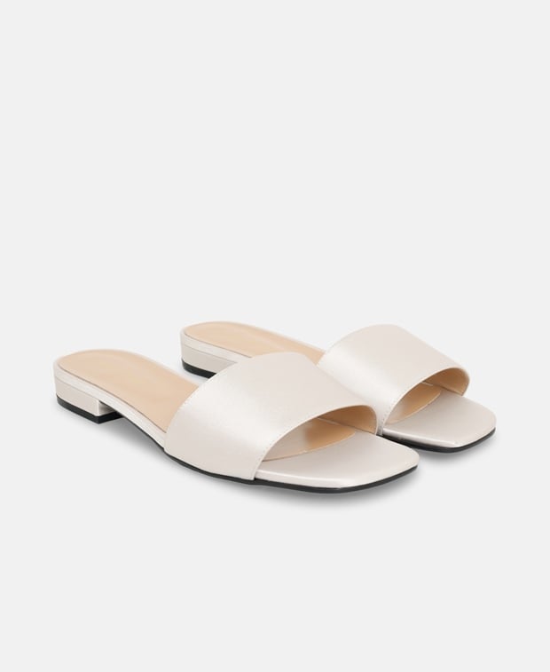 Sergio Rossi Gruppo B Mules Silver