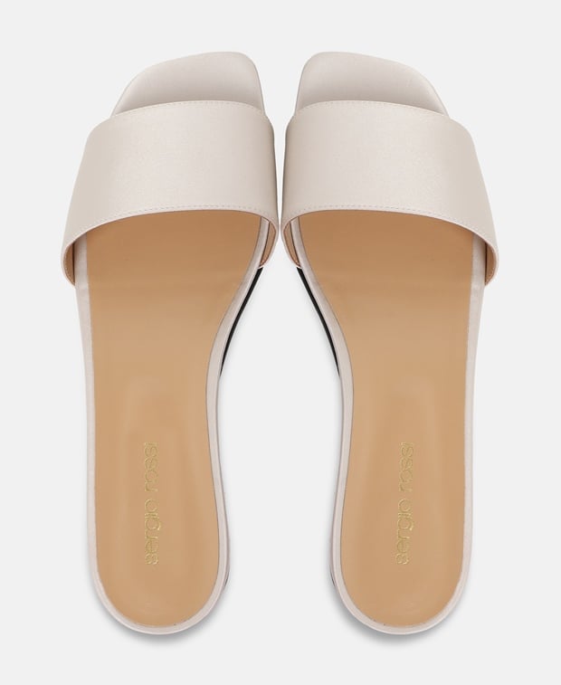 Sergio Rossi Gruppo B Mules Silver