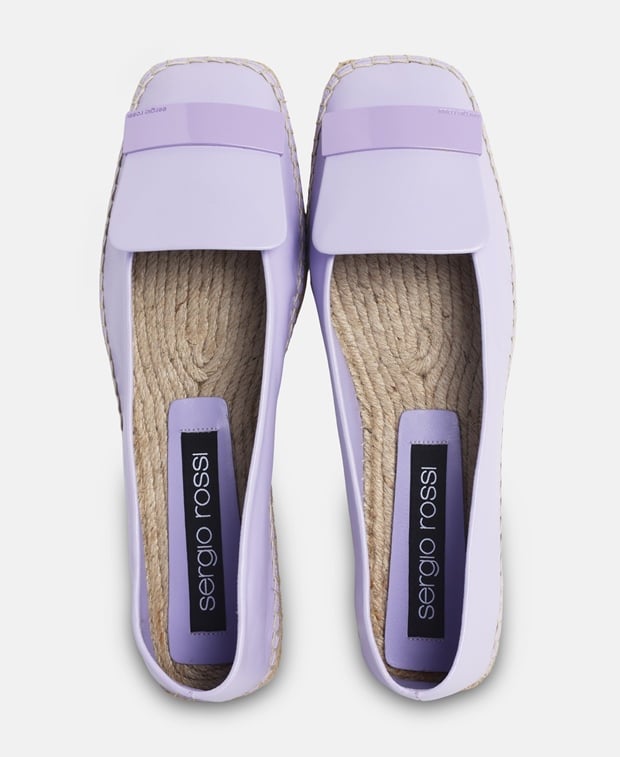 Sergio Rossi Gomma Espadrilles Mauve