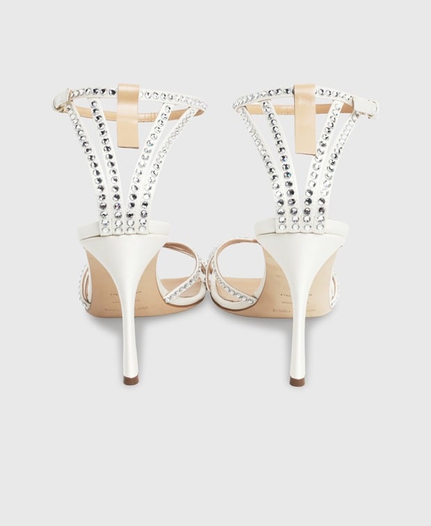 Sergio Rossi Godiva bridal Heeled sandals White