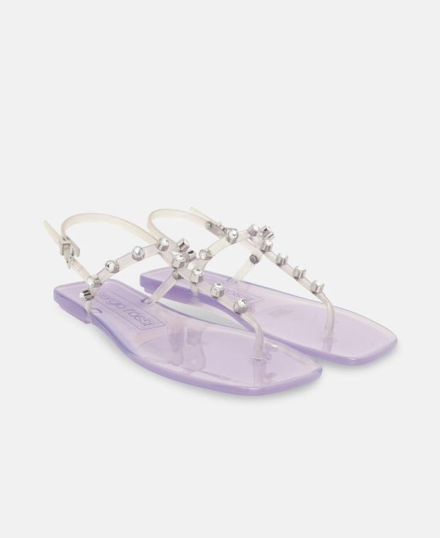 Sergio Rossi Sr Jelly 015 Ankle strap sandals Mauve