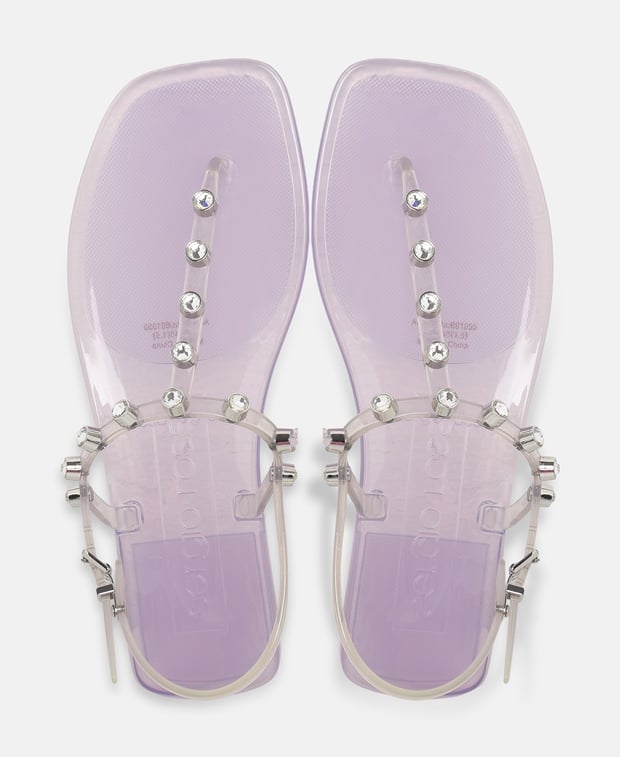 Sergio Rossi Sr Jelly 015 Ankle strap sandals Mauve