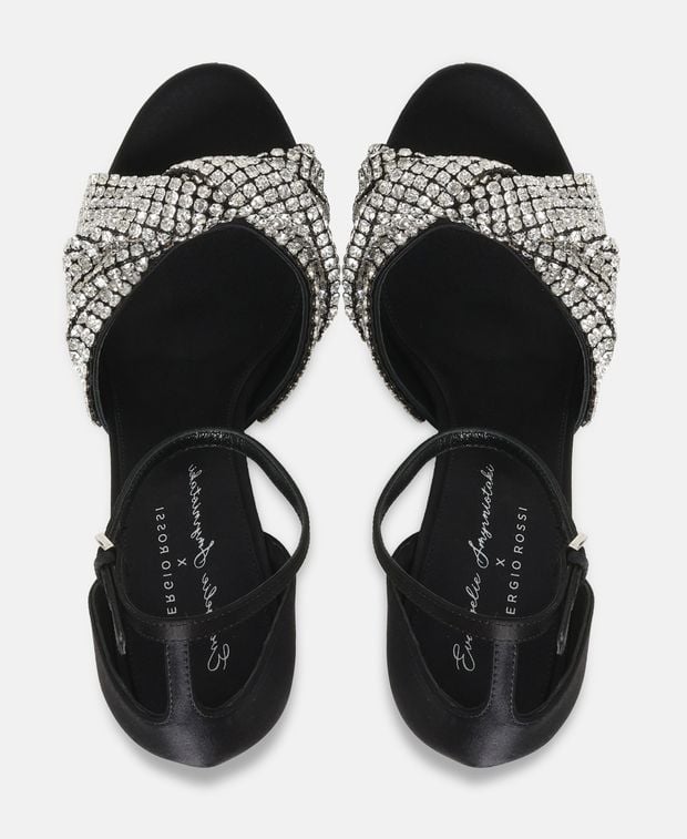 Sergio Rossi Evangelie 080 Ankle strap sandals Black