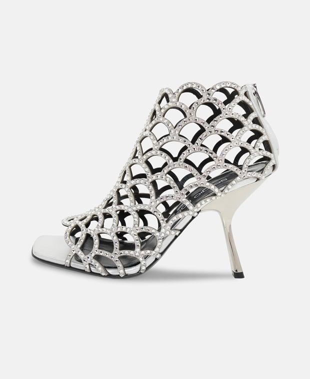 Sergio Rossi Sr Mermaid Heeled sandals Silver