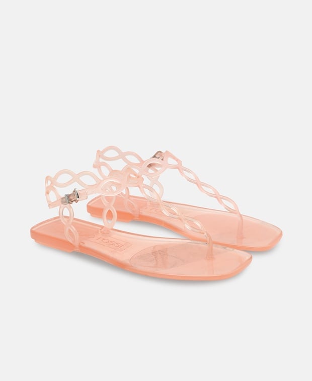 Sergio Rossi Sr Jelly Mermaid 015 Ankle strap sandals Peach