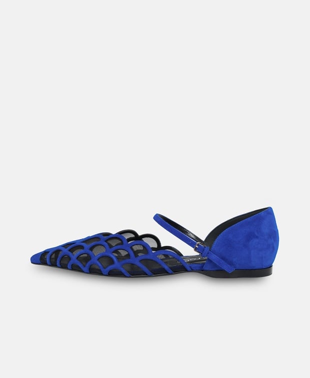 Sergio Rossi Mermaid Ballerina flat with straps Anthracite