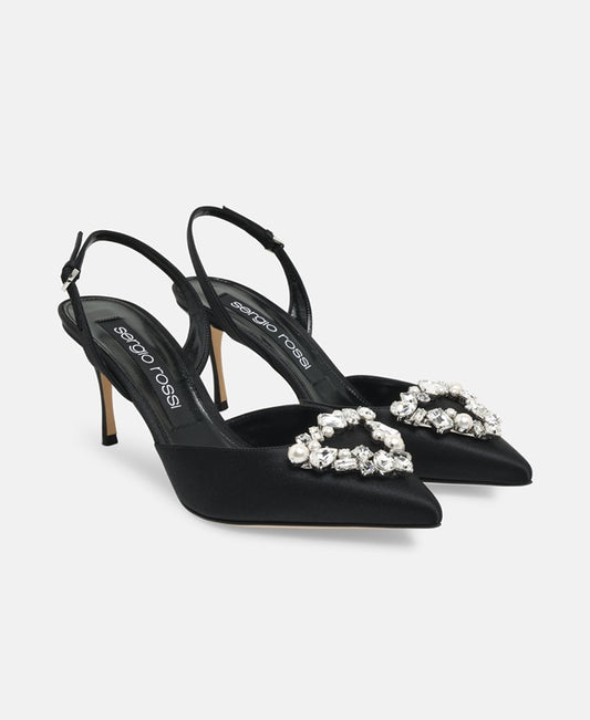 Sergio Rossi Godiva Precious Slingback pumps Black
