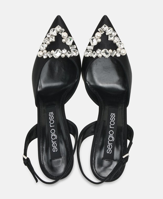 Sergio Rossi Godiva Precious Slingback pumps Black