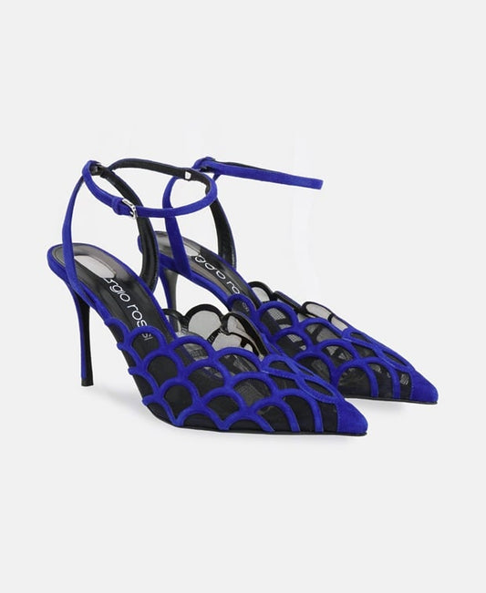 Sergio Rossi Mermaid 090 Ankle strap pump Anthracite