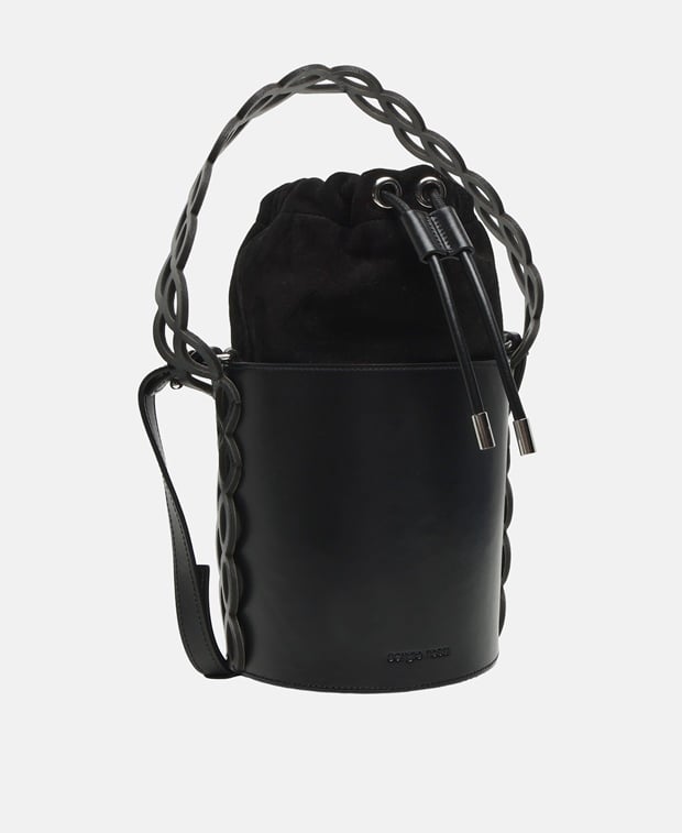 Sergio Rossi Mermaid Bucket bag Black