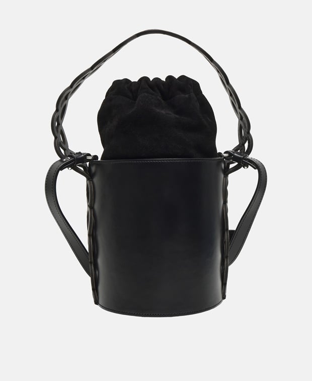 Sergio Rossi Mermaid Bucket bag Black