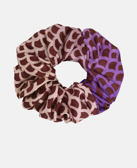 Sergio Rossi Silk scrunchie Fuchsia