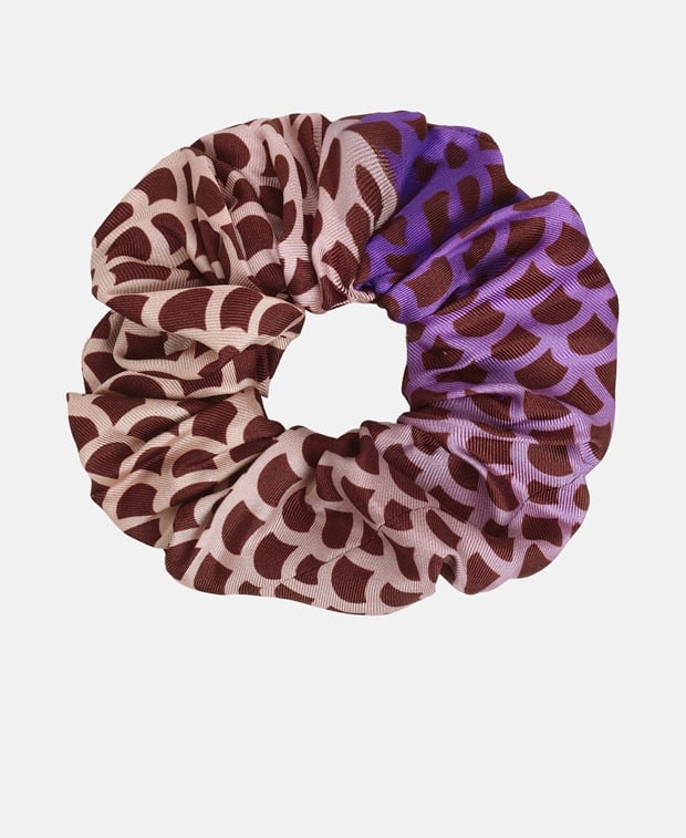 Sergio Rossi Silk scrunchie Fuchsia