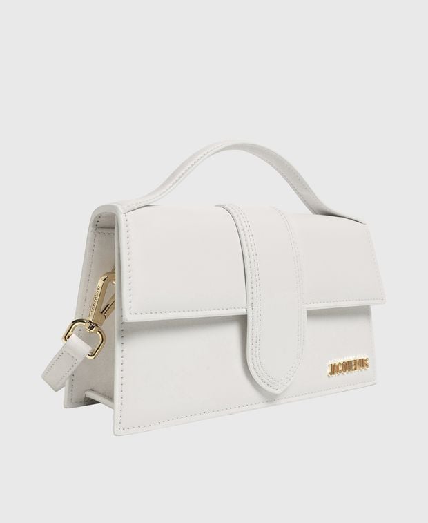 Jacquemus Le Grand Bambino Leather handbag White