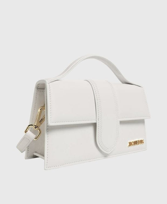 Jacquemus Le Grand Bambino Leather handbag White