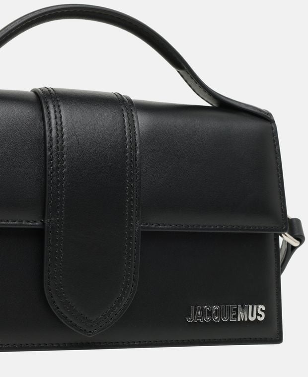 Jacquemus Le Grand Bambino Leather handbag Black
