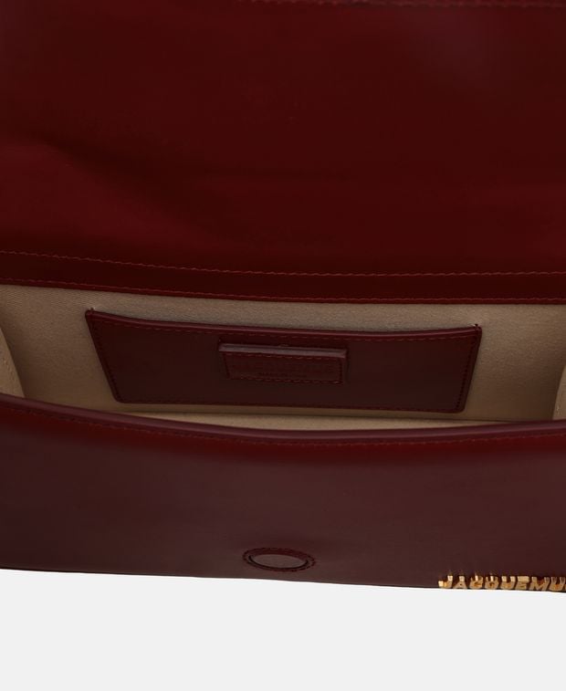 Jacquemus Le Grand Bambino Leather handbag Bordeaux