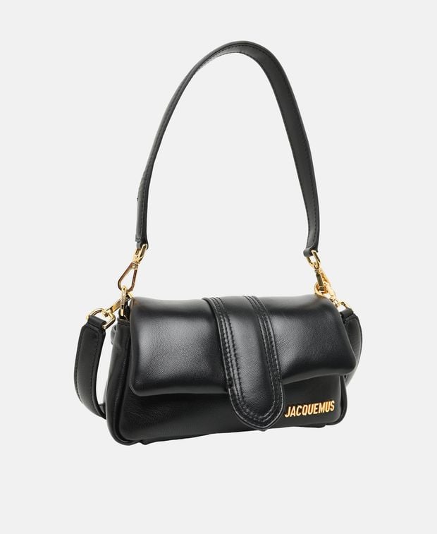 Jacquemus Le Bambino Leather shoulder bag Black