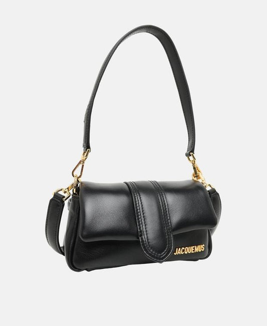 Jacquemus Le Bambino Leather shoulder bag Black