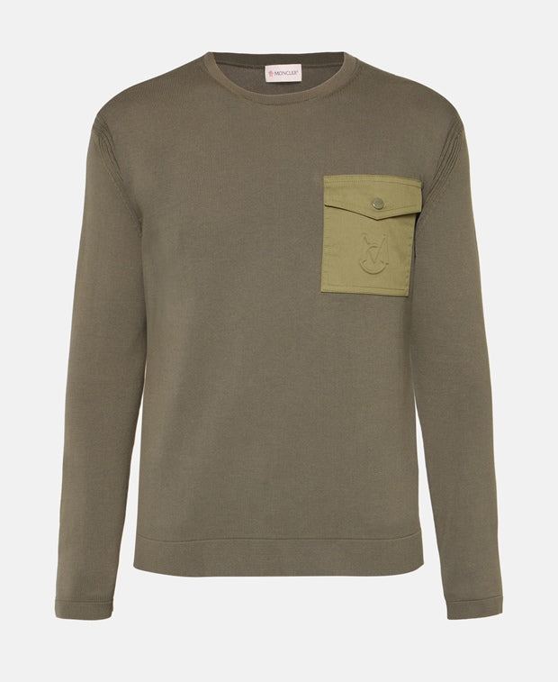 Moncler Knitted jumper Khaki