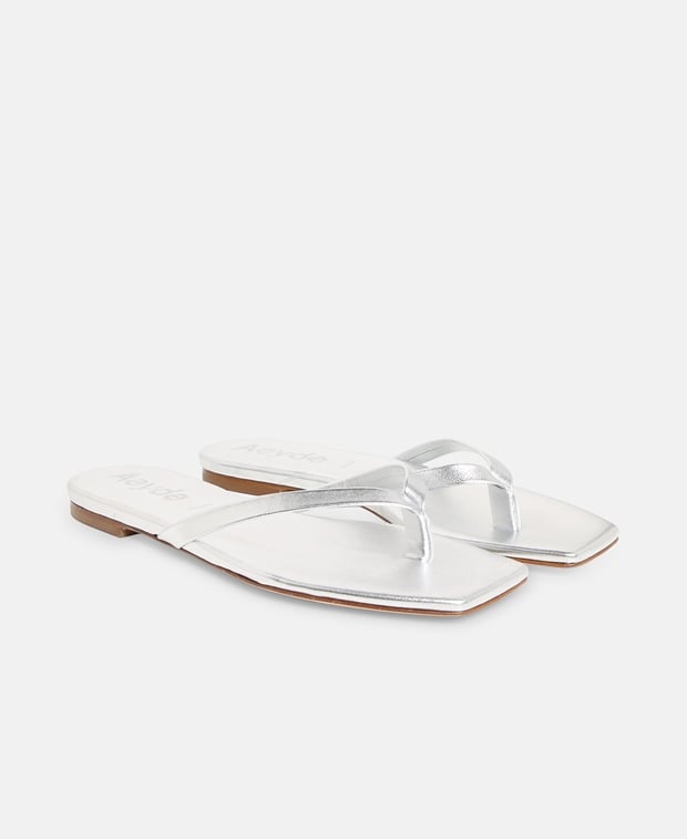 Aeyde Renee Sandals Silver