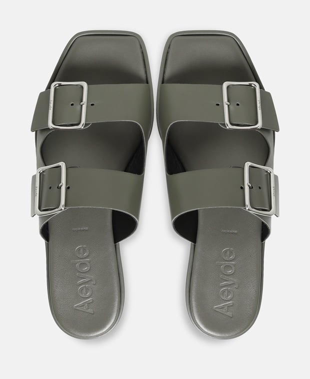 Aeyde Tonya Sandals Dark Grey