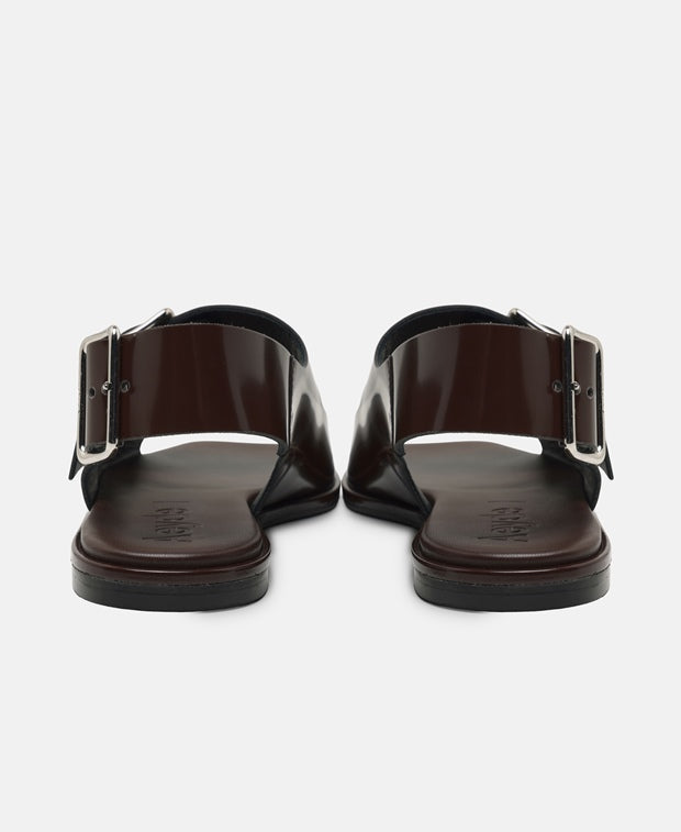 Aeyde Thekla Sandals Dark Brown