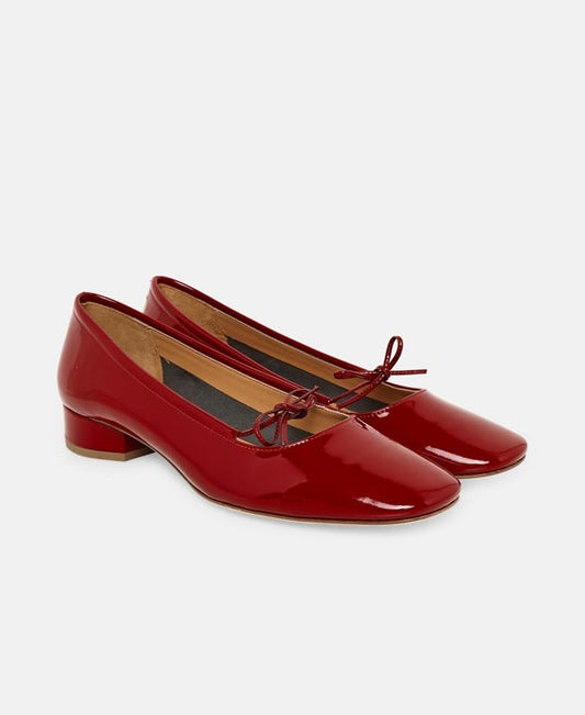 Aeyde Darya Ballet flats Burgundy