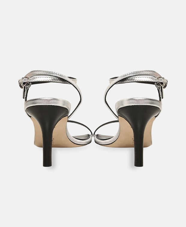Aeyde Hallie Heeled sandals Silver